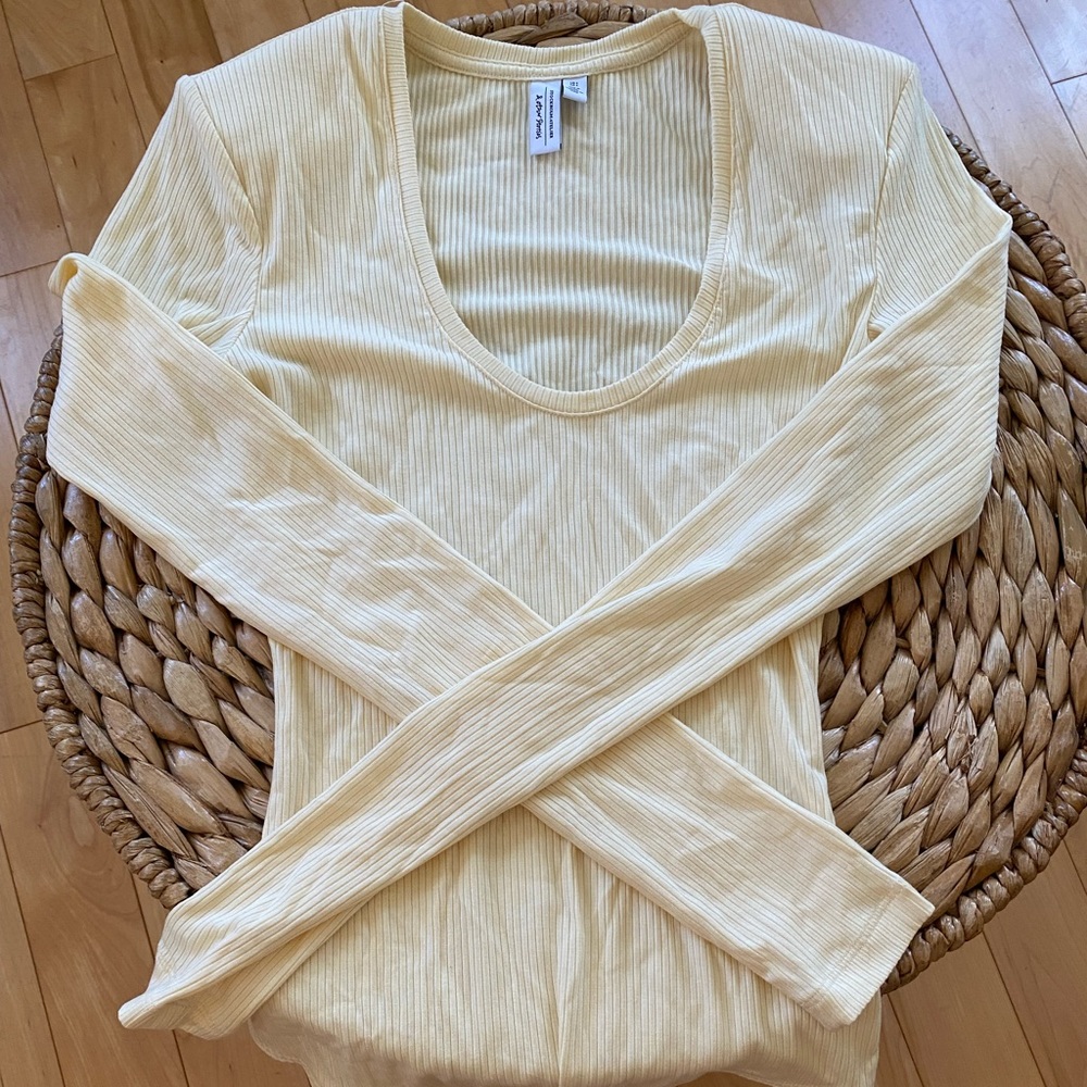 & Other Stories Yellow Bodysuit